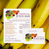 Obst und Gemüse, Saft, Bar Visitenkarte