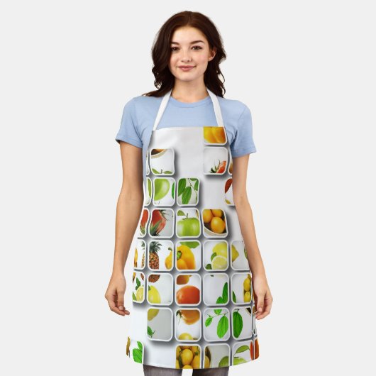 Obst und Gemüse Schürze (Getragen)