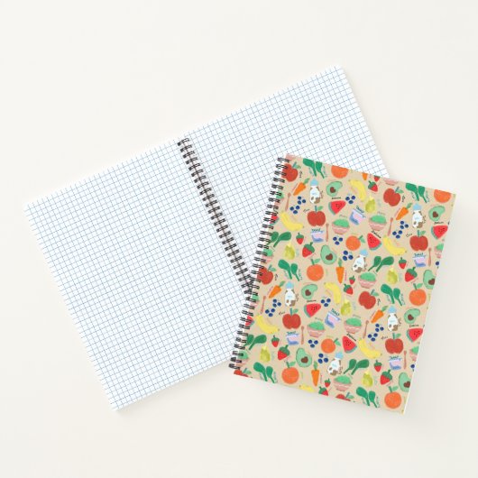 Obst- und Gemüse-Spiral-Notebook Notizblock (Innenseite)