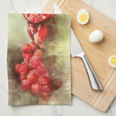 Obst und Gemüse - Stillleben Geschirrtuch (Viertel Falte)