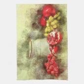 Obst und Gemüse - Stillleben Geschirrtuch (Vertikal)