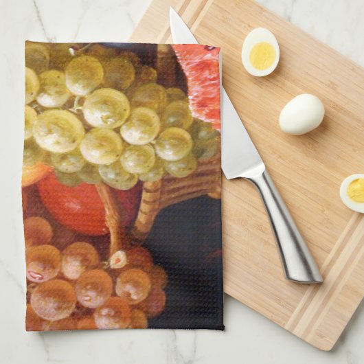 Obst und Gemüse - Stillleben Geschirrtuch (Viertel Falte)