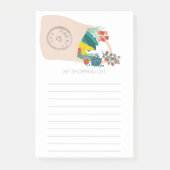 Obst und Gemüse Tasche Lebensmittelgeschäft Post-it Klebezettel (Vorderseite)