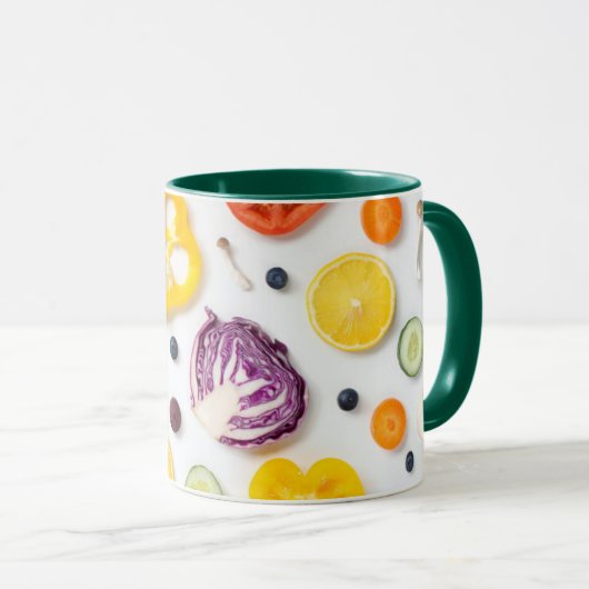 Obst und Gemüse Tasse (VorderseiteRechts)