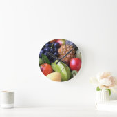 Obst- und Gemüse-Uhr Runde Wanduhr (Zuhause)