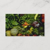 Obst und Gemüse Visitenkarte (Rückseite)