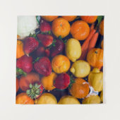 Obst und Gemüse Wandteppich (Vorderseite (Horizontal))