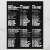 Obst und Gemüse, Werbung für Lebensmittelgroßhändl Flyer (Hinten)