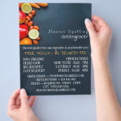 Obst und Gemüse, Werbung für Lebensmittelgroßhändl Flyer (Hand)