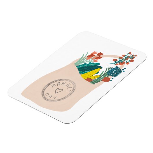 Obst- und Gemüseanbau Bauern Markt Magnet (Linke Seite)