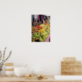 Obst- und Gemüsehalle Poster (Küche)