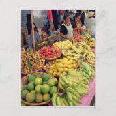 Obst- und Gemüsehalle Postkarte (Vorderseite)