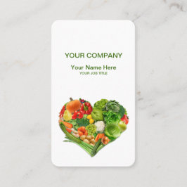 Obst- und GemüseHerz-Geschäft Visitenkarte