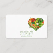 Obst- und GemüseHerz-Geschäft Visitenkarte (Rückseite)