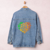 Obst- und Gemüseherz - Großes Veganes Geschenk Jeansjacke (Hangar)