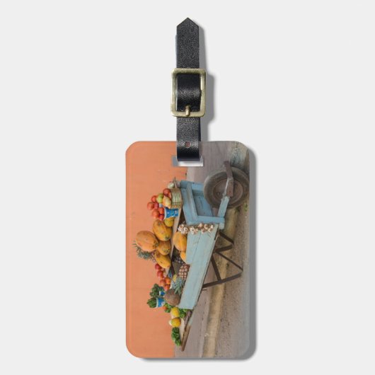 Obst- und Gemüsekarte, Kuba Gepäckanhänger (Vorderseite vertikal)