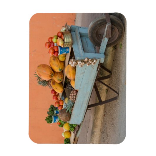 Obst- und Gemüsekarte, Kuba Magnet (Vertikal)