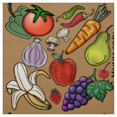 Obst- und Gemüseliebhaber Stoff (Muster)