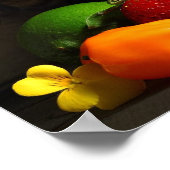 Obst- und Gemüseposter Poster (Ecke)