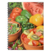 Obst- und GemüseRezepte Notizblock (Vorderseite)