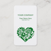 Obst- und Gemüseveganes Herz-Geschäft Visitenkarte (Vorderseite)