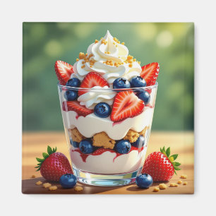 Obst- und Joghurt-Parfait Magnet