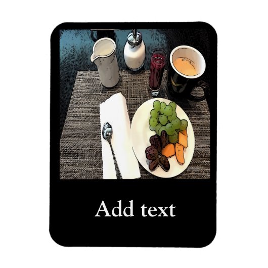 Obst und Kaffee Magnet (Vertikal)
