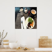 Obst und Kaffee Poster (Küche)
