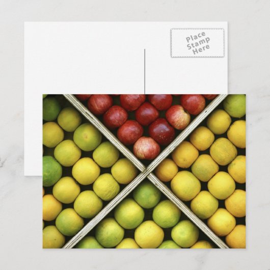 Obst und Lebensmittel Postkarte 10 (Vorne/Hinten)