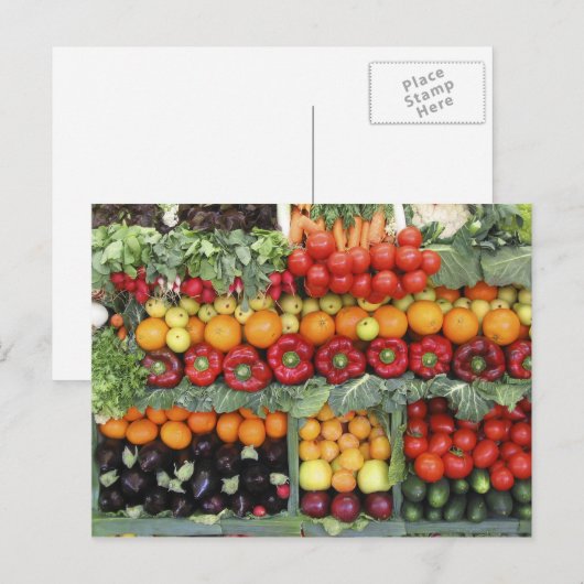 Obst und Lebensmittel Postkarte 20 (Vorne/Hinten)