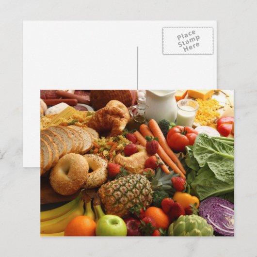 Obst und Lebensmittel Postkarte 76 (Vorne/Hinten)