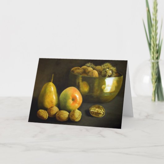 Obst und Nüsse Karte (Vorderseite)