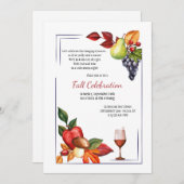 Obst und Party Einladung (Vorne/Hinten)