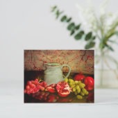 Obst und Pitcher Postkarte (Stehend Vorderseite)