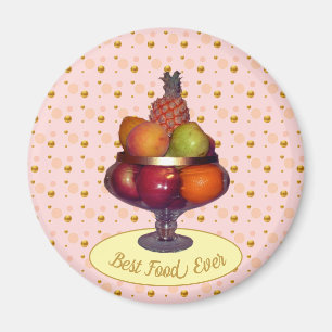 Obst und Polka Dots Magnet
