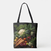 Obst und SalatTote Tasche (Rückseite)