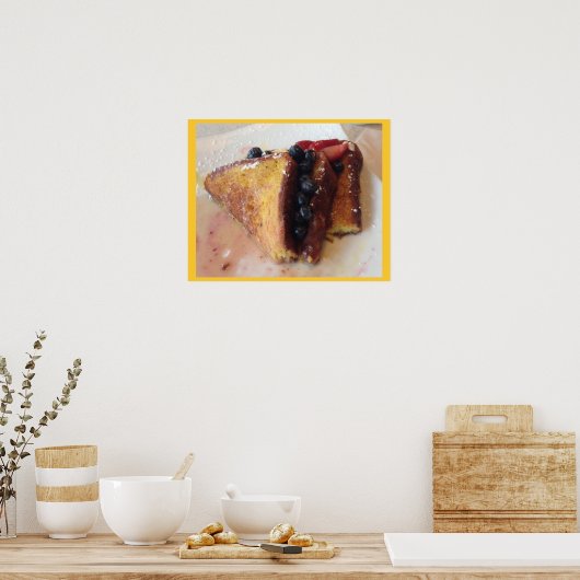 Obst und Toast Poster (Küche)