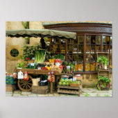 Obst und Veg farbenfrohe englische Village Store Poster (Vorne)