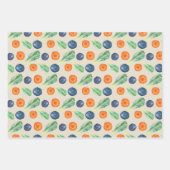 Obst- und Veggie-Verpackungspapier Geschenkpapier Set (Vorderseite 2)