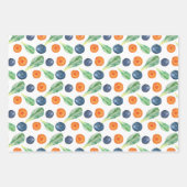 Obst- und Veggie-Verpackungspapier Geschenkpapier Set (Vorderseite)