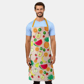 Obst und Vitamine Frischfrucht Niedlich fröhlich Schürze (Getragen)