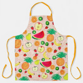 Obst und Vitamine Frischfrucht Niedlich fröhlich Schürze (Vorderseite)