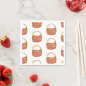 Obst- und Weinkorbbogen niedlich Serviette (Beispiel)