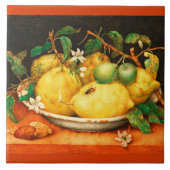 OBST UND WEISSE BLUME DER SAISON FLIESE (Vorderseite)