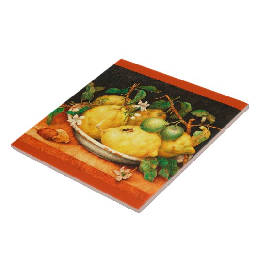 OBST UND WEISSE BLUME DER SAISON FLIESE (Seite)