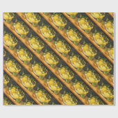 OBST UND WEISSE BLUME DER SAISON GESCHENKPAPIER (Flach)