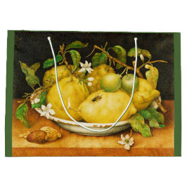 OBST UND WEISSE BLUME DER SAISON GROßE GESCHENKTÜTE