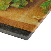 OBST UND WEISSE BLUME DER SAISON SCHNEIDEBRETT (Ecke)