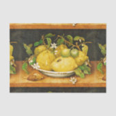 OBST UND WEISSE BLUME DER SAISON SEIDENPAPIER (Vorderseite)