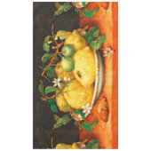 OBST UND WEISSE BLUME DER SAISON TISCHDECKE (Vorderseite)